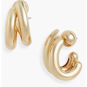 Jenny Bird Florence Gold Hoop Earrings